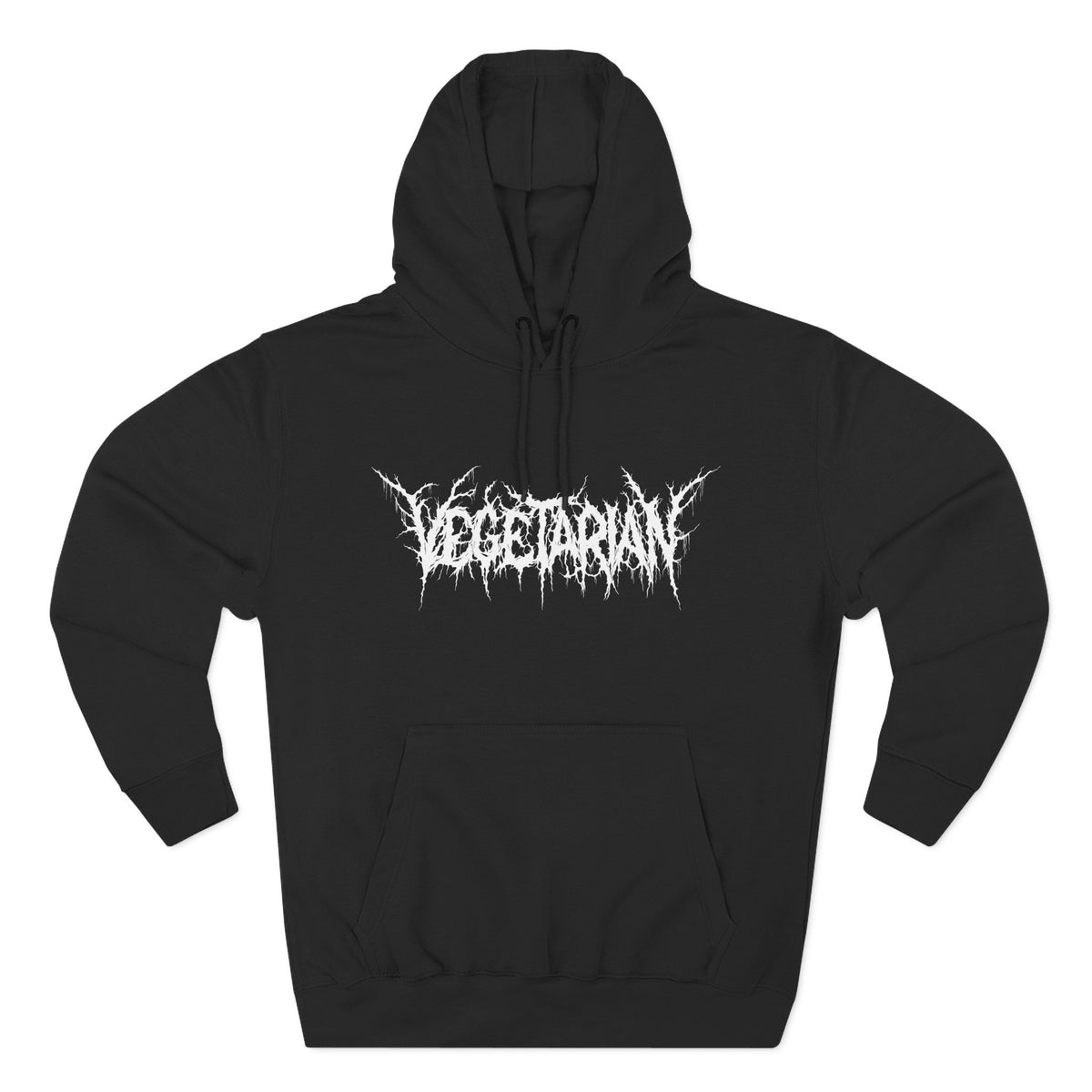 Vegetarian Metal Font Hoodie