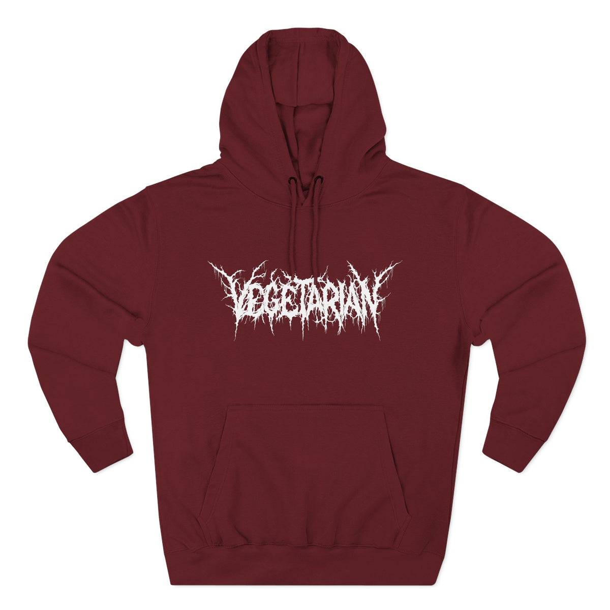 Vegetarian Metal Font Hoodie