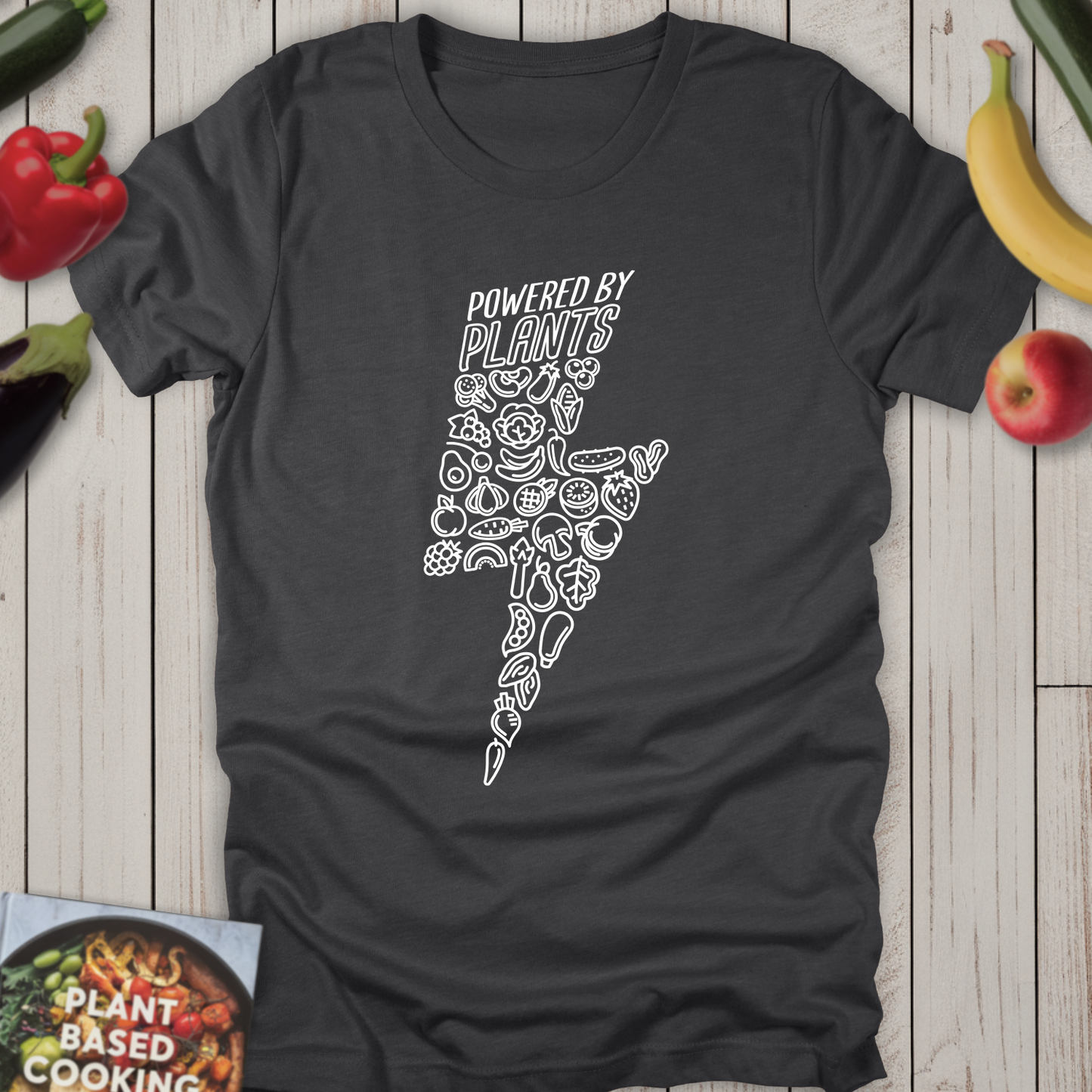Plant Powered Collage White Bolt