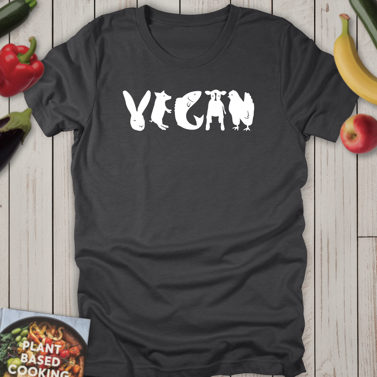 VEGAN Happy Animal Silhouettes