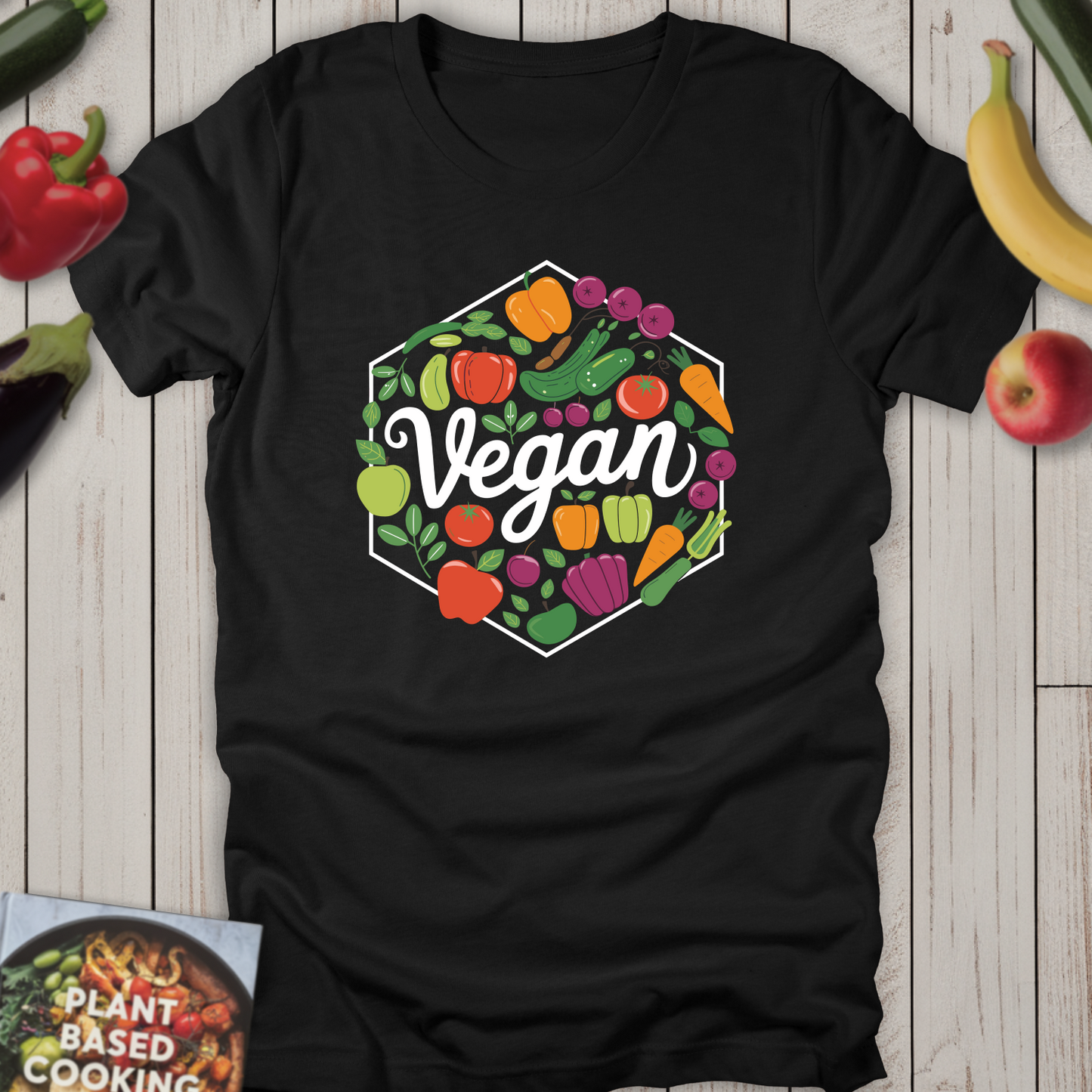 Vegan Hexagon Art