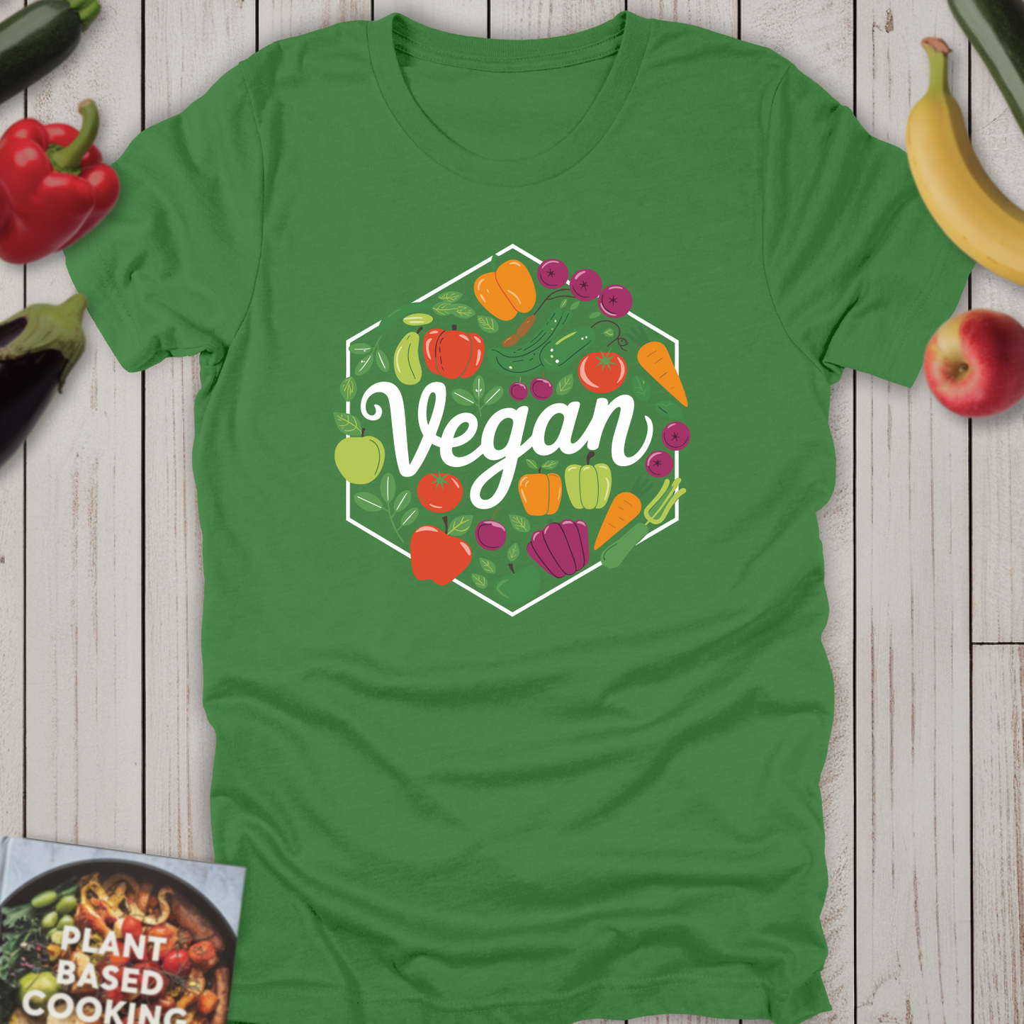 Vegan Hexagon Art