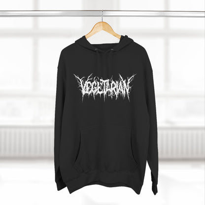 Vegetarian Metal Font Hoodie