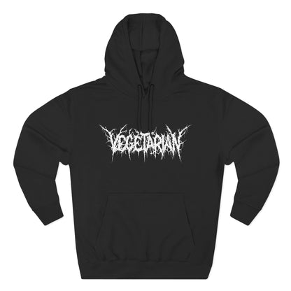 Vegetarian Metal Font Hoodie