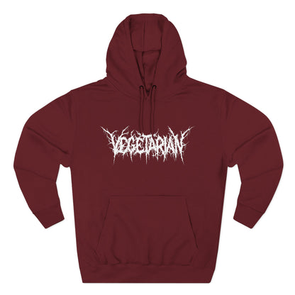 Vegetarian Metal Font Hoodie