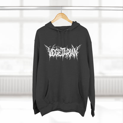 Vegetarian Metal Font Hoodie
