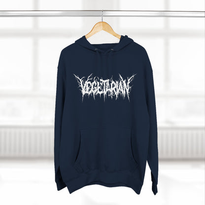Vegetarian Metal Font Hoodie