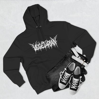 Vegetarian Metal Font Hoodie