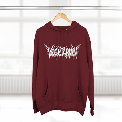 Vegetarian Metal Font Hoodie