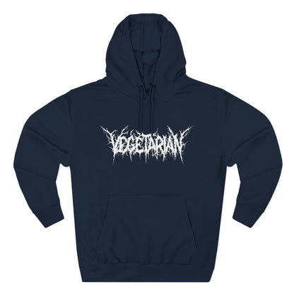 Vegetarian Metal Font Hoodie