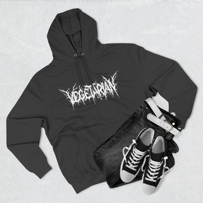 Vegetarian Metal Font Hoodie
