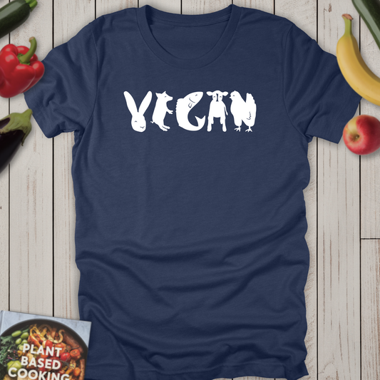 VEGAN Happy Animal Silhouettes
